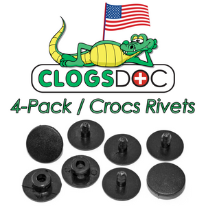 4-Pack Crocs Shoe Rivets Parts for repair or replacement of Fastener Buttons